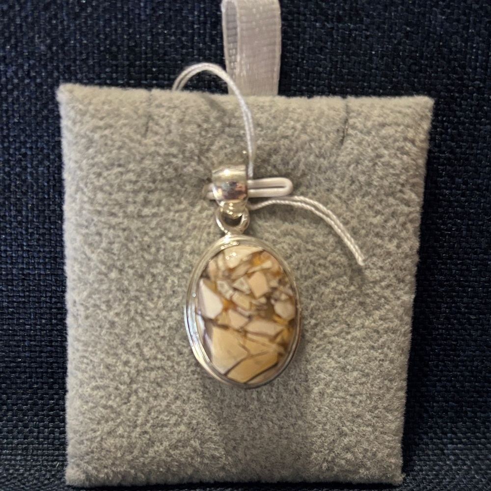 Sterling Silver and mookite Pendant NEW